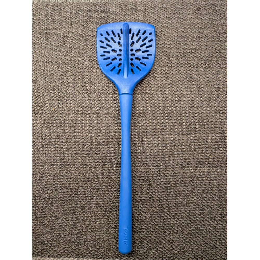 Tovolo for Sur La Table Silicone Scoop & Strain Tool Royal Blue Kitchen‎ Gadget
